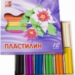 Пластилин восковой «Премиум» 12 цв.